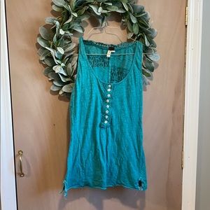 Free People Blue Tank